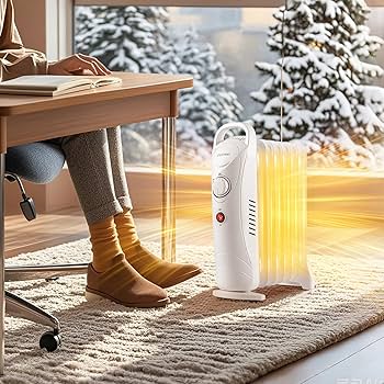 HEATTEC オイルヒーター Le Verre ホワイト 商品紹介｜人感センサー付きセラミックヒーター | ACH1200W-WH